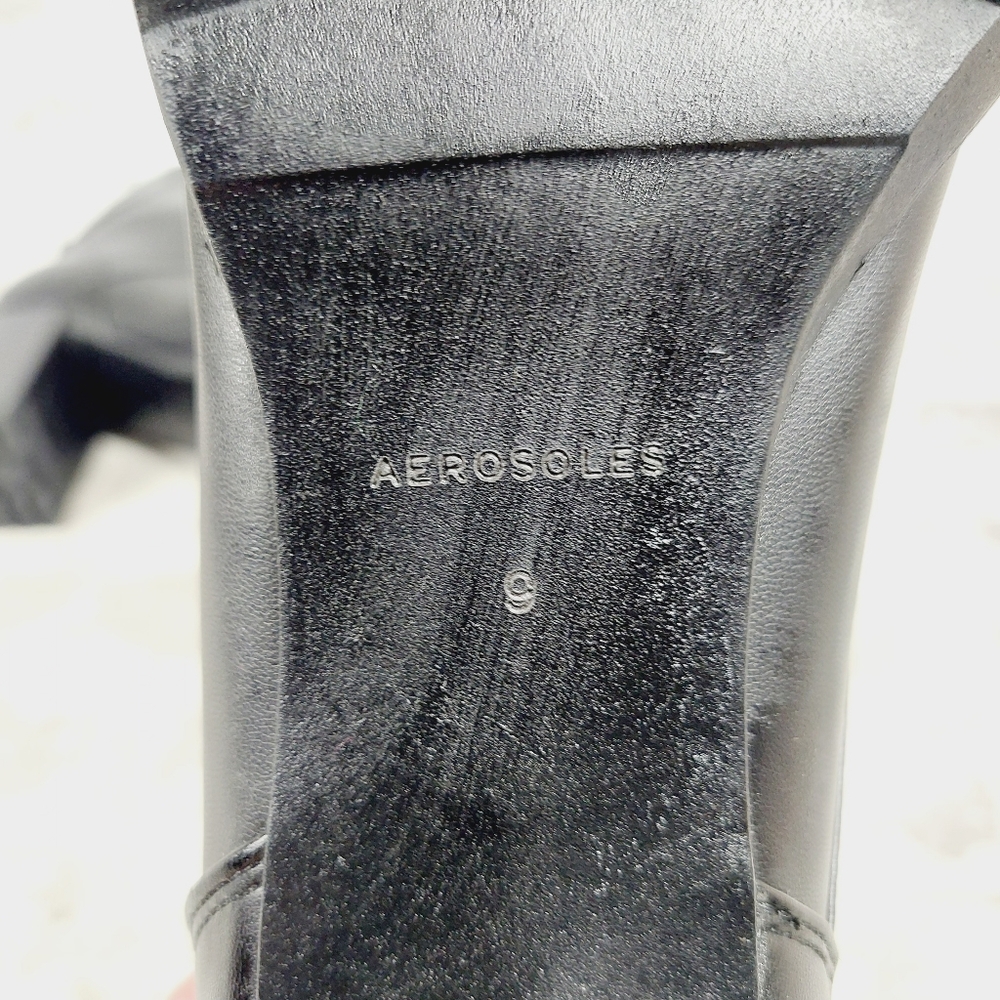 New Aerosoles Esen Faux Leather Lace Up Boots K568 - Picture 9 of 12